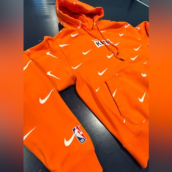Men’s Orange KITH & Nike Hooded Sweatshirt- Small - Picture 4 of 6